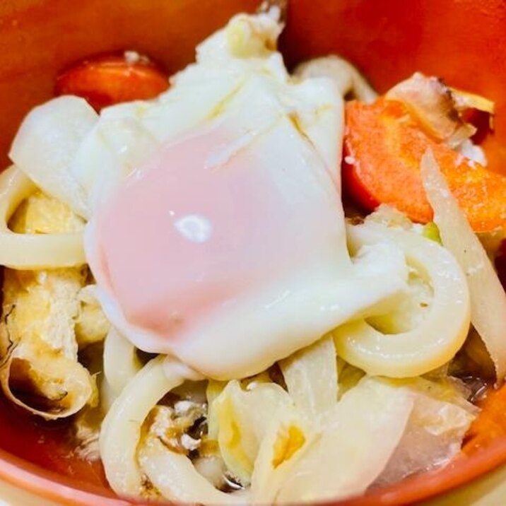 大量に買った冷凍うどんはこれで消費！鍋焼きうどん